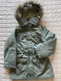 Kurtka Parka H&M 116 5-6 lat khaki