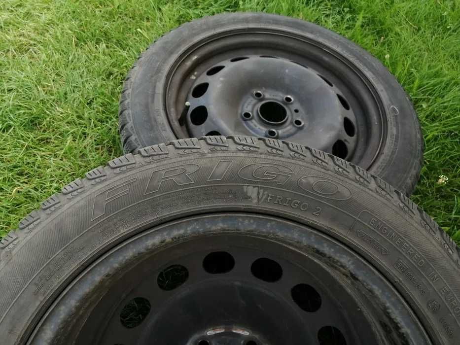 Koła VW 205/55R16,4szt.felg stal ET50,opony zima 5,8mm Dębica Frigo 2