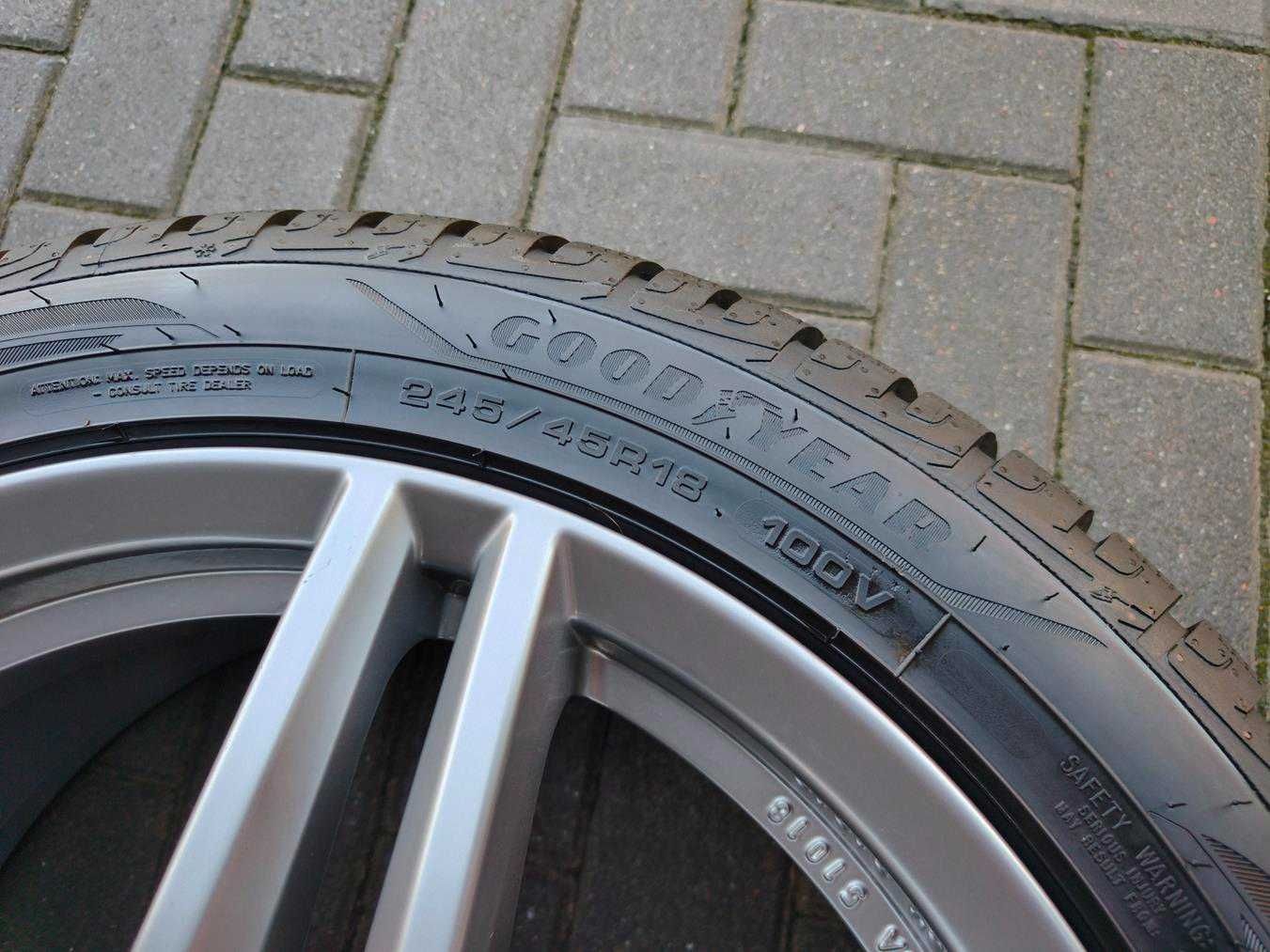 245/45 100V R18 GOODYEAR UGP+ 8mm 2024r jak NOWE Zimowe Opony 4SZT