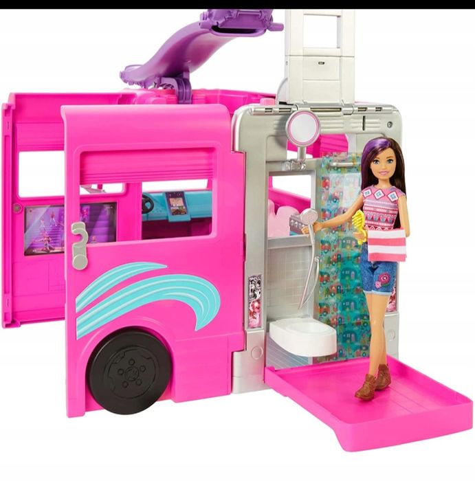 Barbie kamper marzeń camper auto zjeżdżalnia łazienka barbie orygina