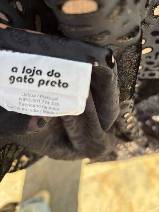 Cortinados veludo arvores com transparência Gato Preto 25€ cada