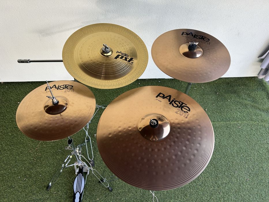 Perkusja MAPEX - Talerze PAISTE 201 + naciągi EVANS