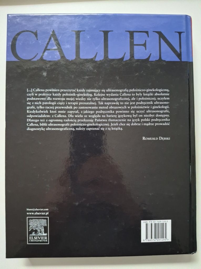 Callen Ultrasonografia w położnictwie i ginekologii tom I