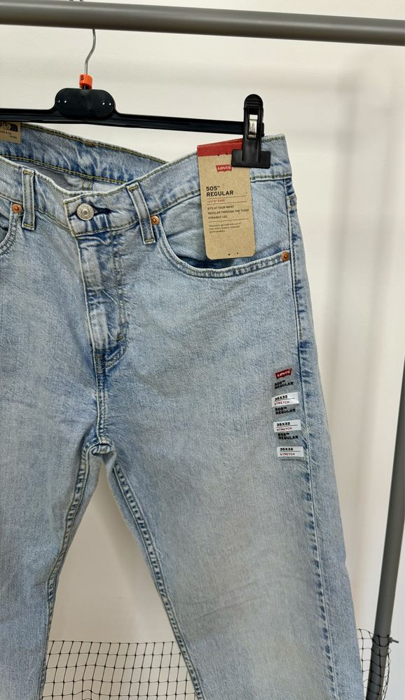Голубі джинси Levi’s 35/32 stretch