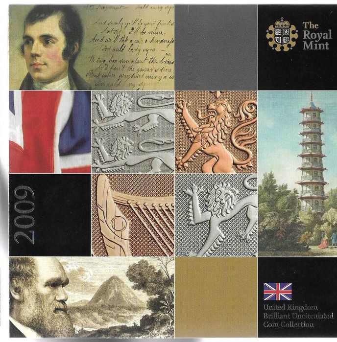 Inglaterra - - - "Carteira Anual BNC-2009" - - - - - Moedas