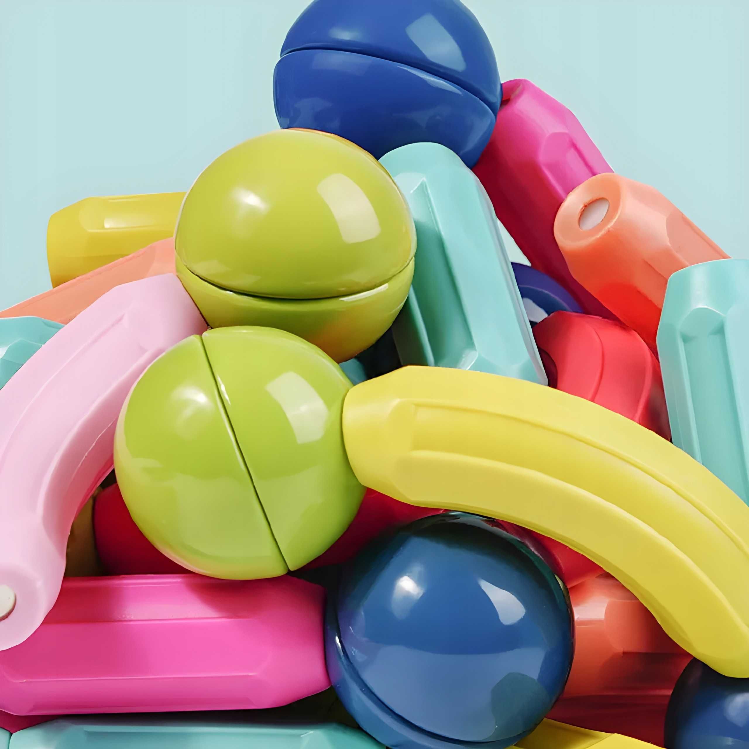 Klocki Magnetyczne konstrukcyjne Zestaw 64 Magnetic Sticks Edukacyjne