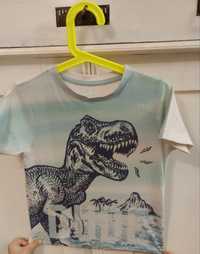 Koszulka z krótkim rękawem t-shirt bluzka F&F 4-5 lat 110 Dinozaur