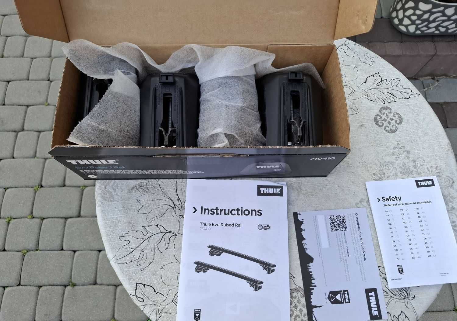 Nowe Stopy Thule Evo Raised Rail 7104 Na Relingi Belki Bagażnik