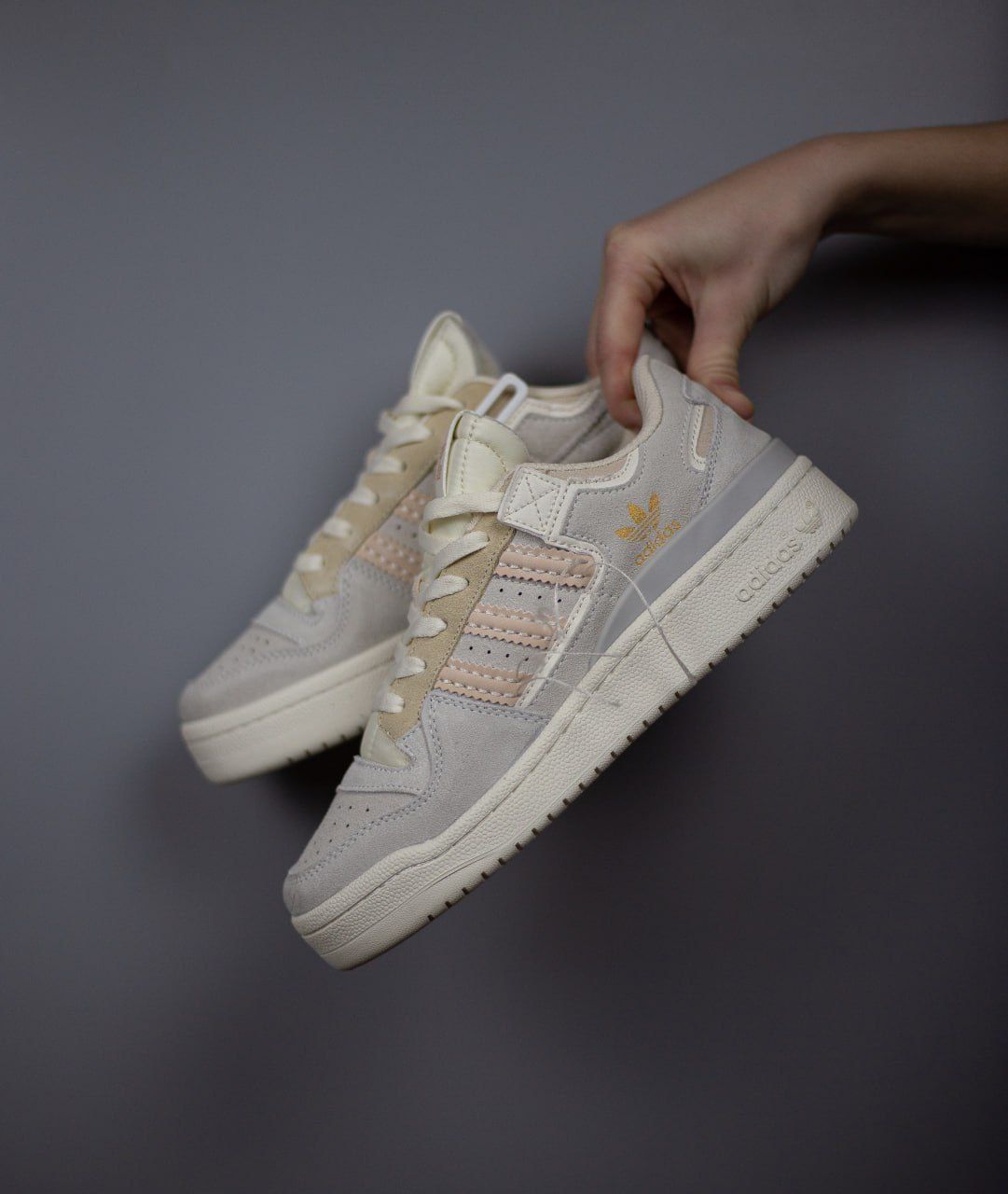 (чоловічі кросівки) Adidas Forum 84 Low "Off white" Grey Beige