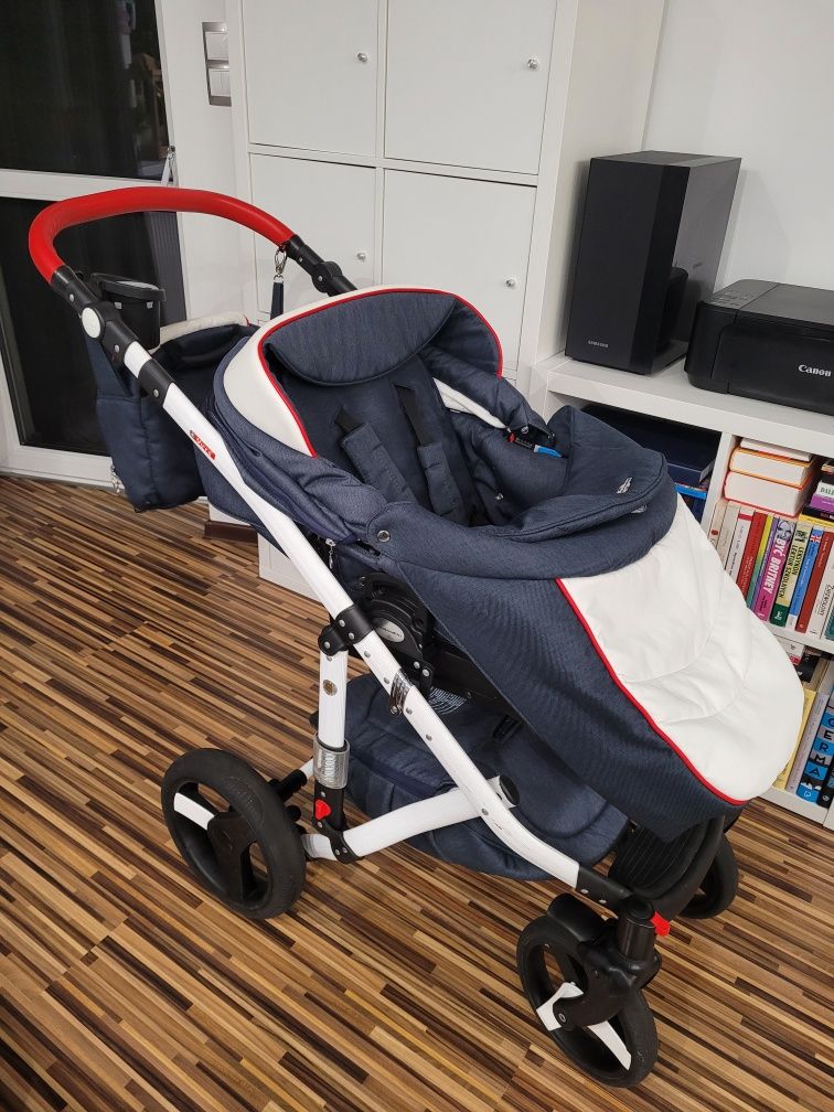 Wózek adamex vicco 2 w 1 plus adaptery i nosidło Maxi cosi plus dodatk