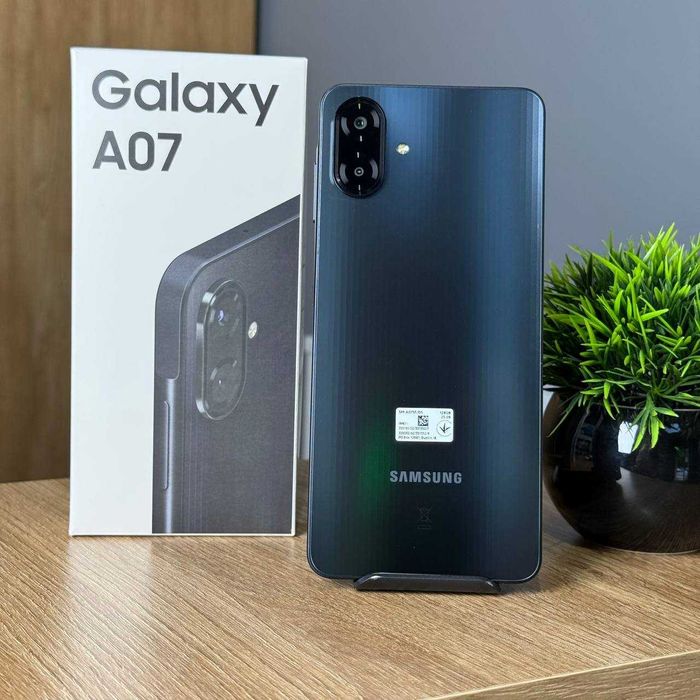 НОВИЙ Мобільний телефон Samsung Galaxy A07 4/128GB Black Смартфон