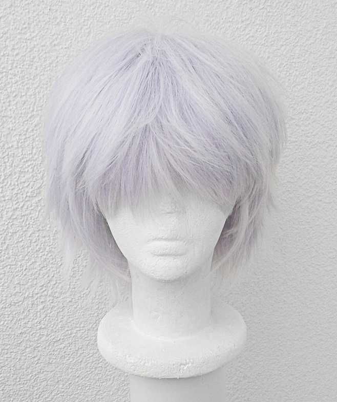 Biała fioletowa krótka peruka cosplay wig Gojo Satoru Jujutsu Kaisen