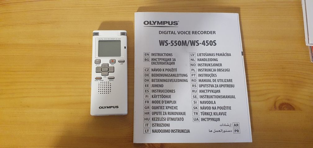 Dyktafon Olympus WS-550M/WS-450S