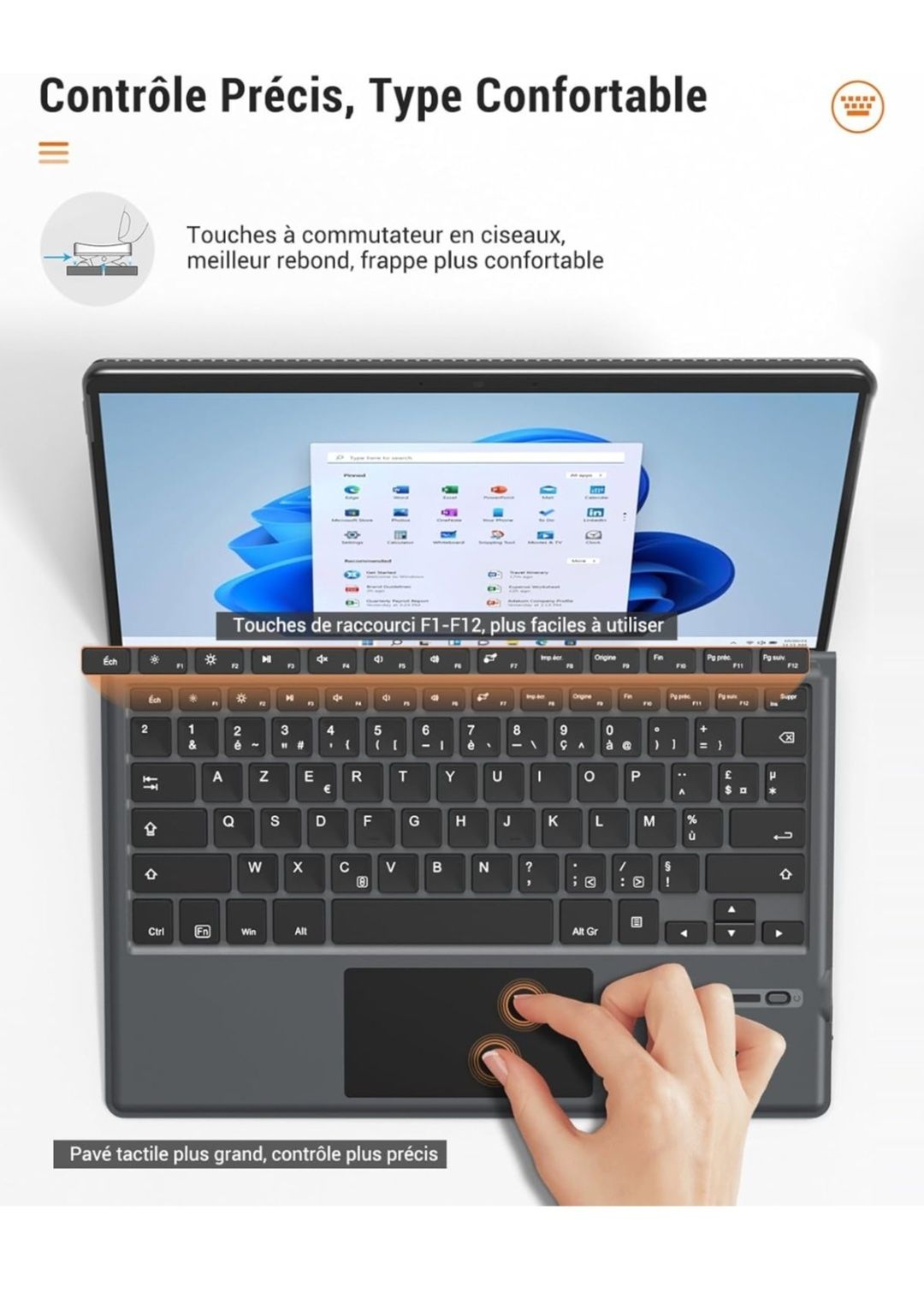 MoKo Francuska klawiatura kompatybilna z Microsoft