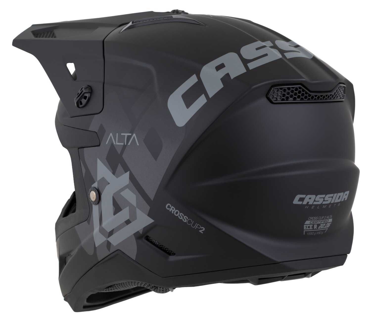 Kask Motocyklowy CASSIDA CROSS CUP2 Pod interkom XS-XXXL +KOMINIARKA