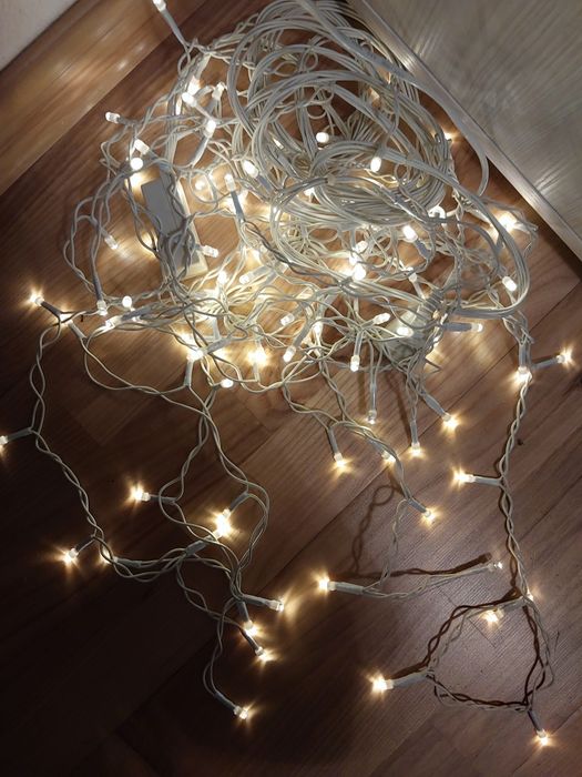 Kurtyna świetlna led schody balustrady 100szt 3m lampki święta 220v