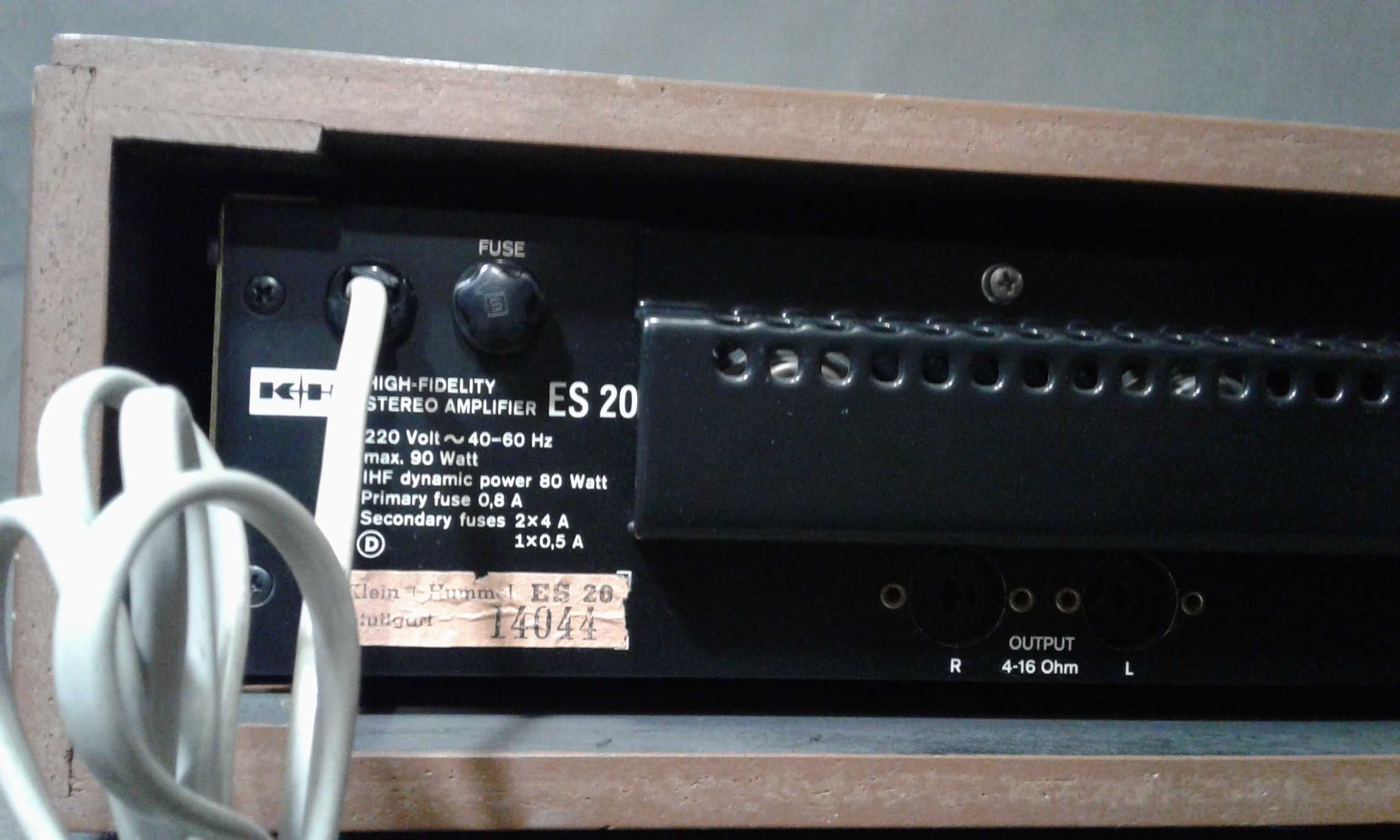 KLEIN HUMMEL ES 20,wzmacniacz stereo