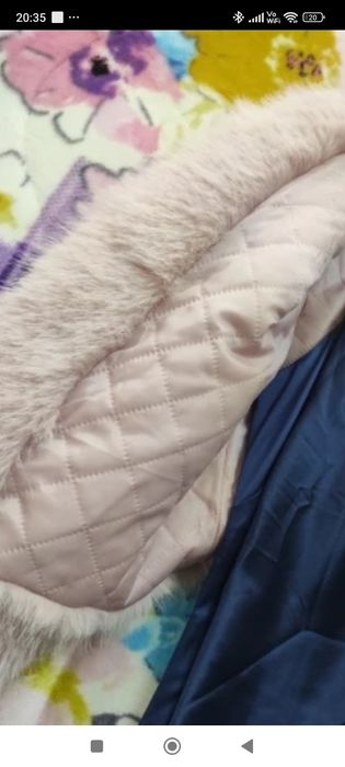 Hit krótkie futerko crop miś futrzak  beż  L. 38/40