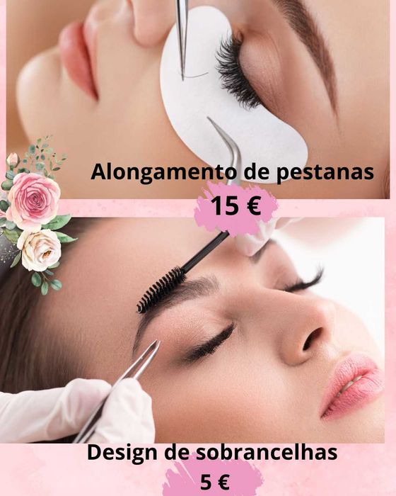 Alongamento de Pestanas e Design de Sobrancelhas – Póvoa de Santa Iria