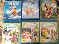 Диски blue ray Shrek ice Age Rapunzel dvd