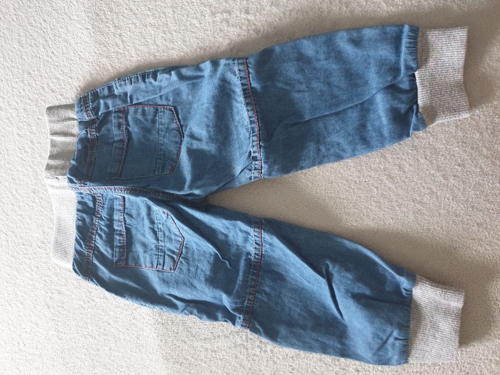 Spodnie jeans chłopięce roz. 80