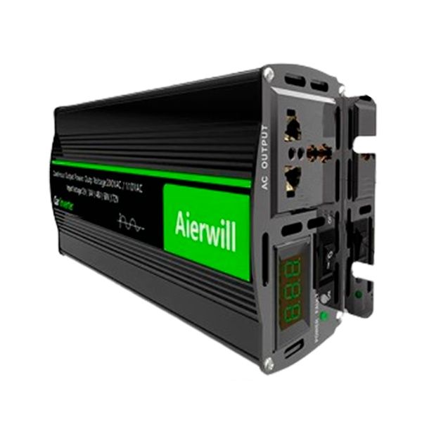 Инвертор Aierwill чистый синус 500Вт 12v 220В преобразователь напряжен