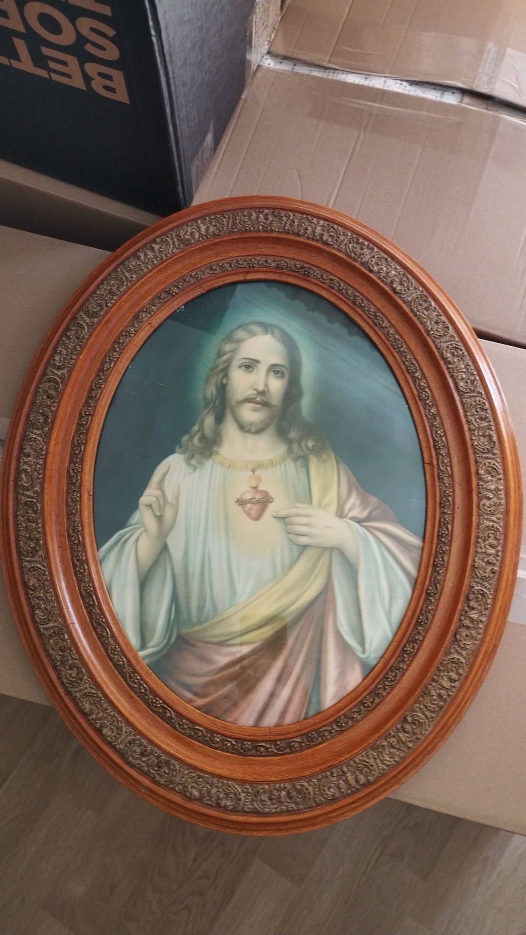 Quadro com imagem de Cristo