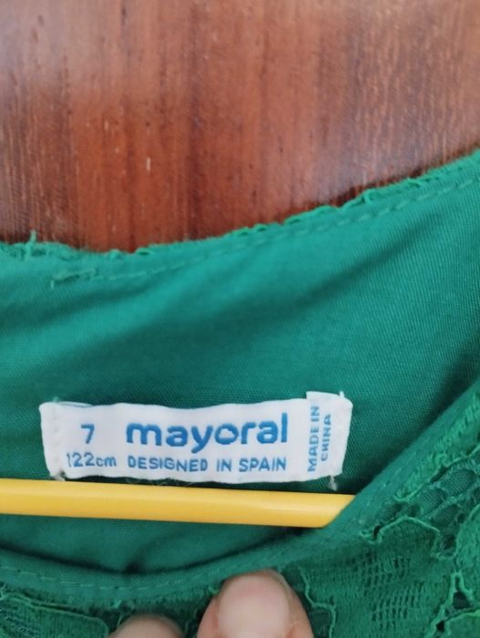 Vestido Mayoral Festa - 7 anos - em muito bom estado