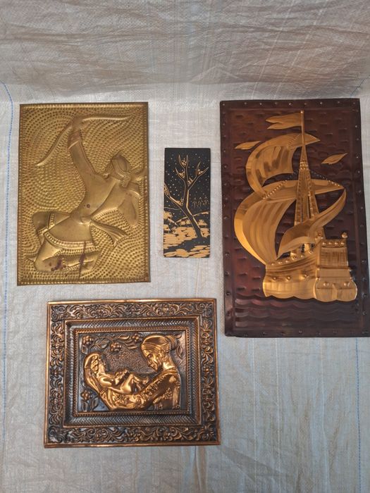 Картина чеканка медная