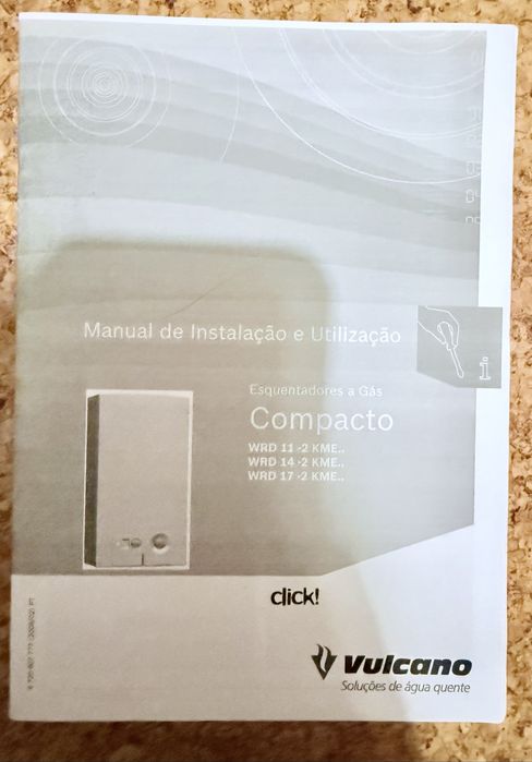 Esquentador a gás compacto Vulcano