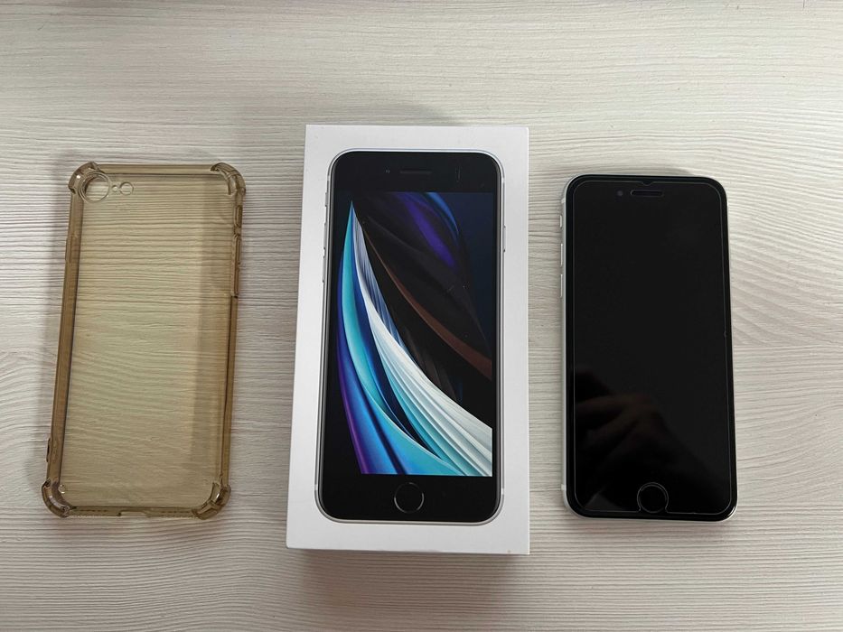 iPhone SE 2020 2 gen. biały bateria 98% etui szkło ochronne super stan