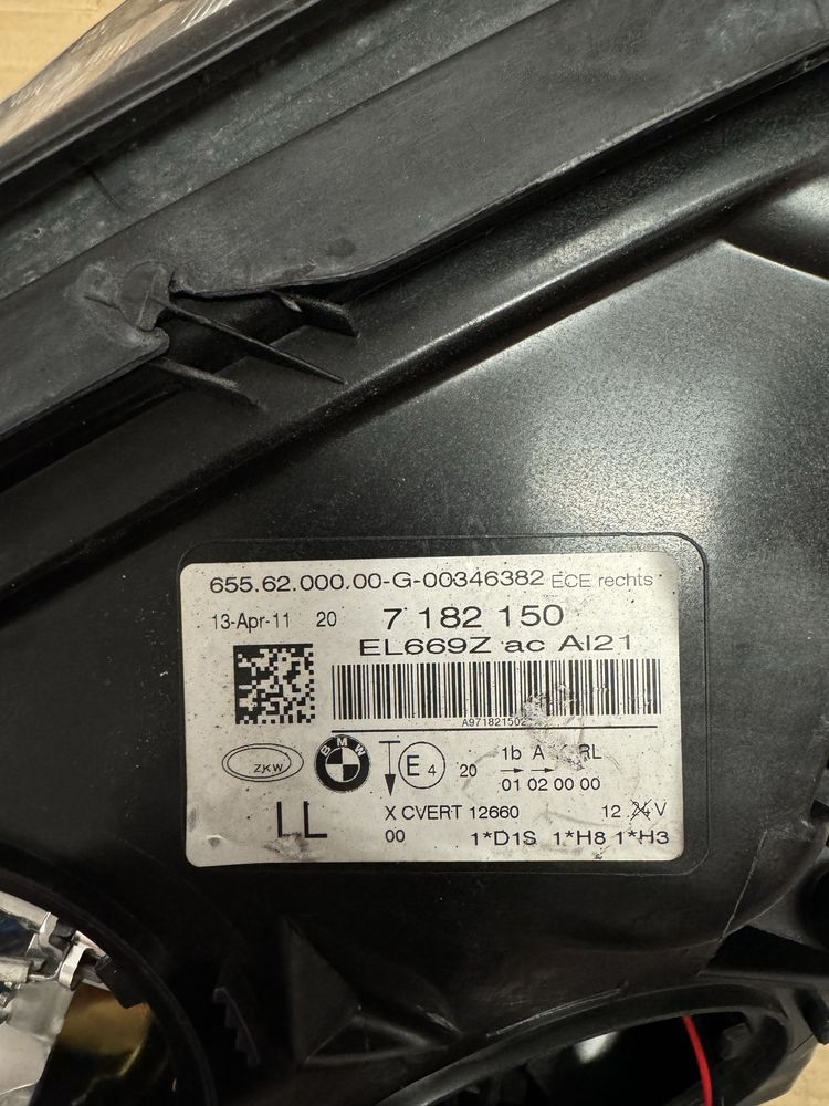 Prawa Lampa BMW F01 F02 XENON SKRĘTNY Dynamic Reflektor Prawy EU