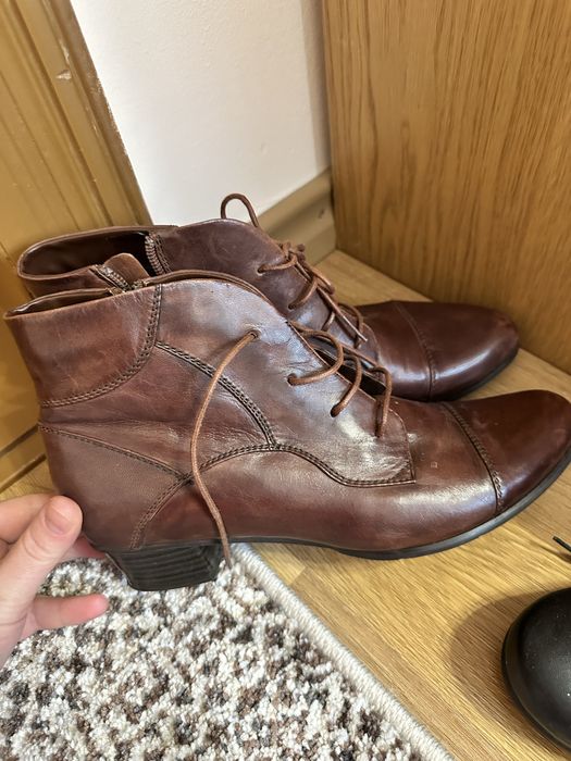 Жіночі шкіряні ботінки , 40 розмір.
