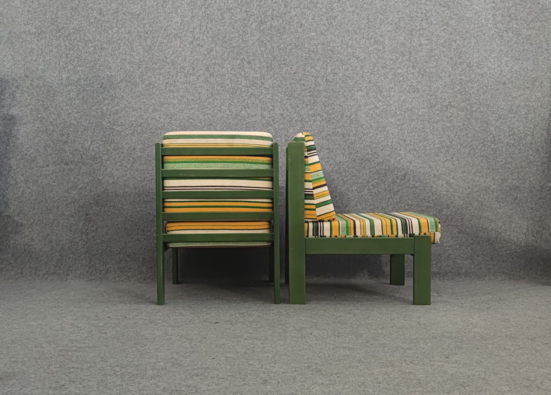 Крісло зелене  вінтаж 70і роки дизайн