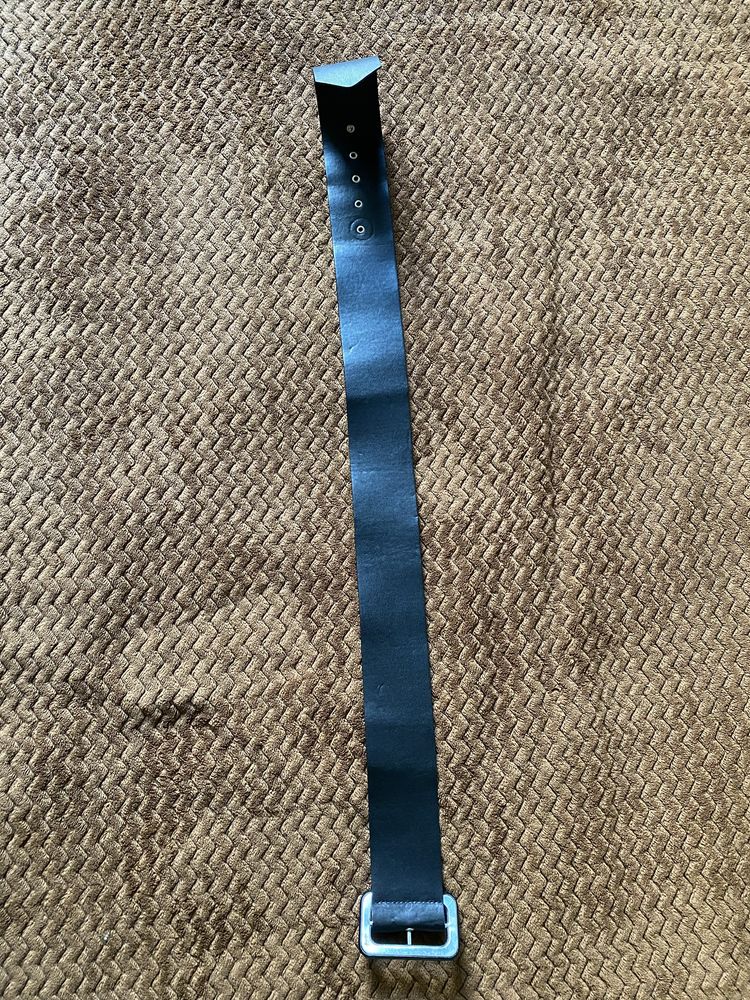 Gruby 6 cm czarny pasek 87 cm Zara sztuczna skóra