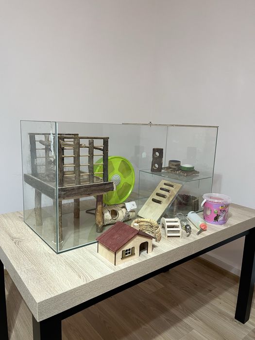 Akwarium Chomika Syryjskiego + akcesoria komplet