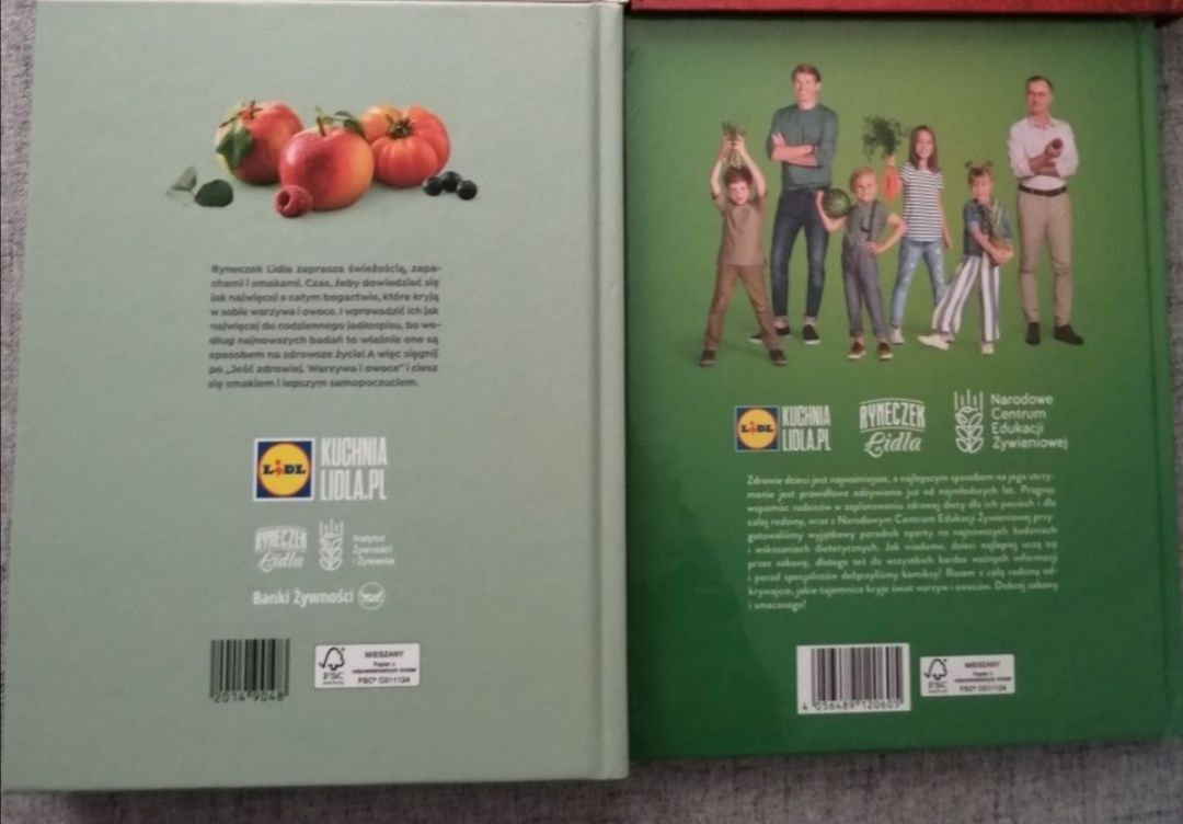 Książki Jeść zdrowiej owoce i warzywa, Supermocni Lidl nowe