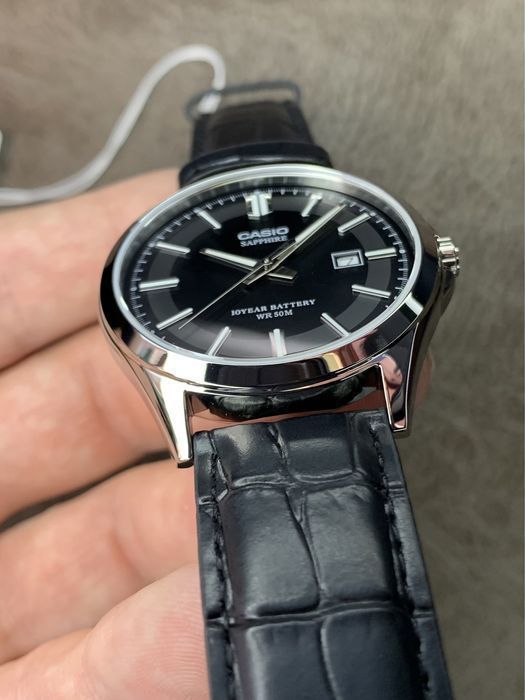 Годинник чоловічий CASIO MTS-100L-1A Оригінал Гарантія Сапфір Касио