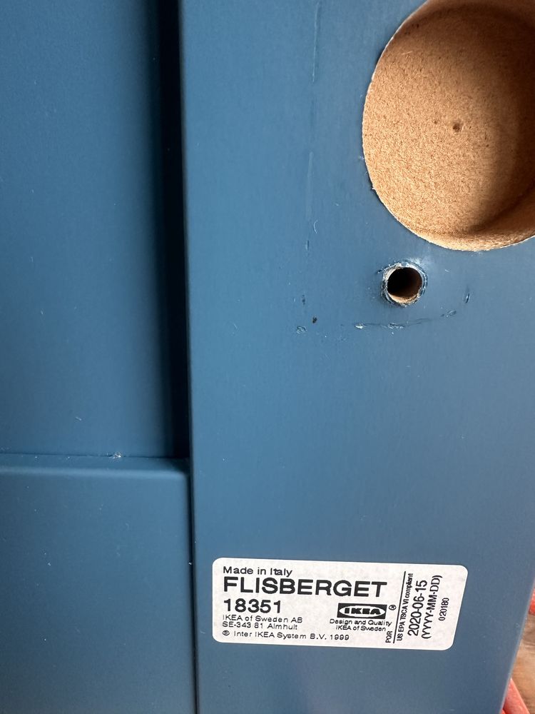IKEA FLISBERGET Drzwi niebieski 50x229 cm