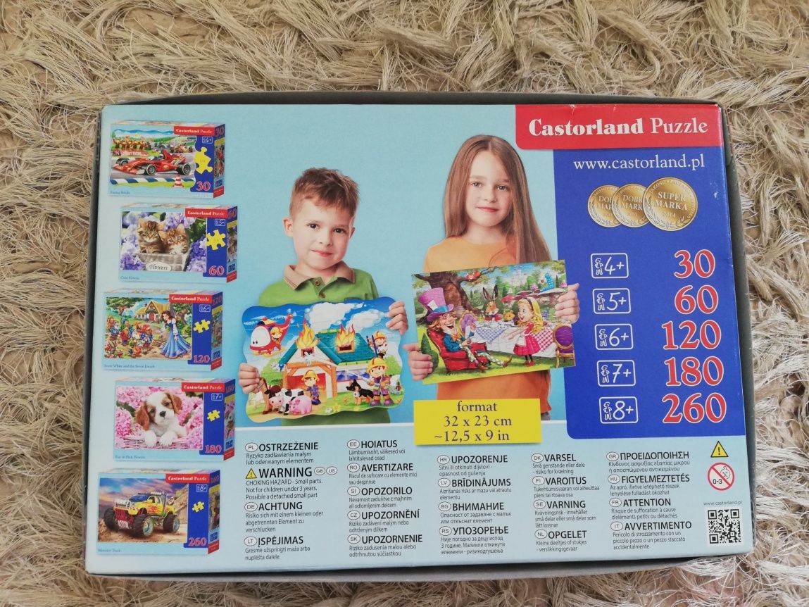 Puzzle firmy Castorland wóz strażacki 120 elementów