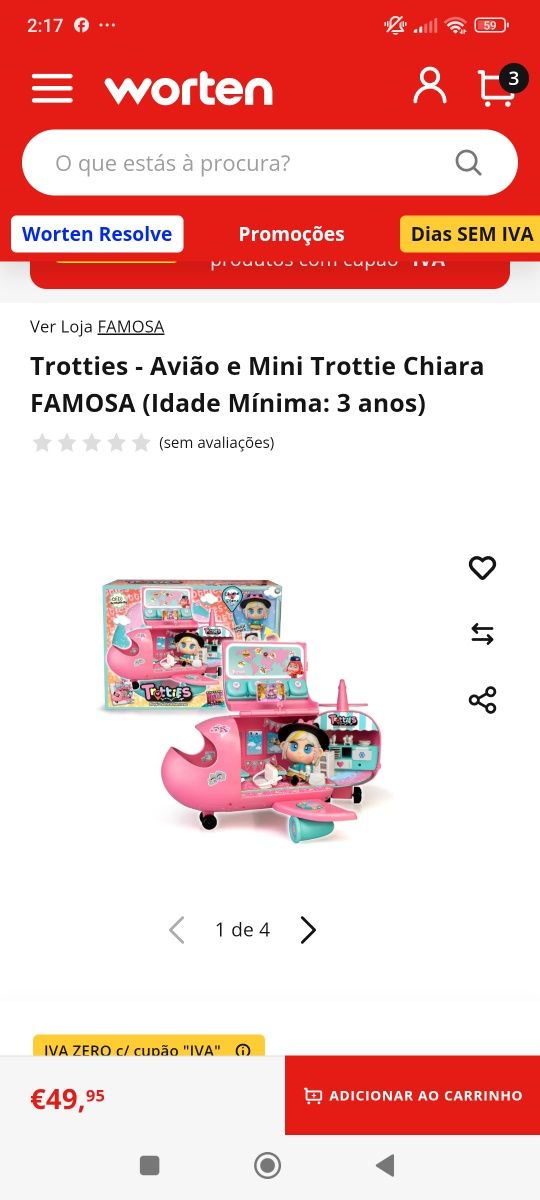 Brinquedos menina NOVOS trotties
