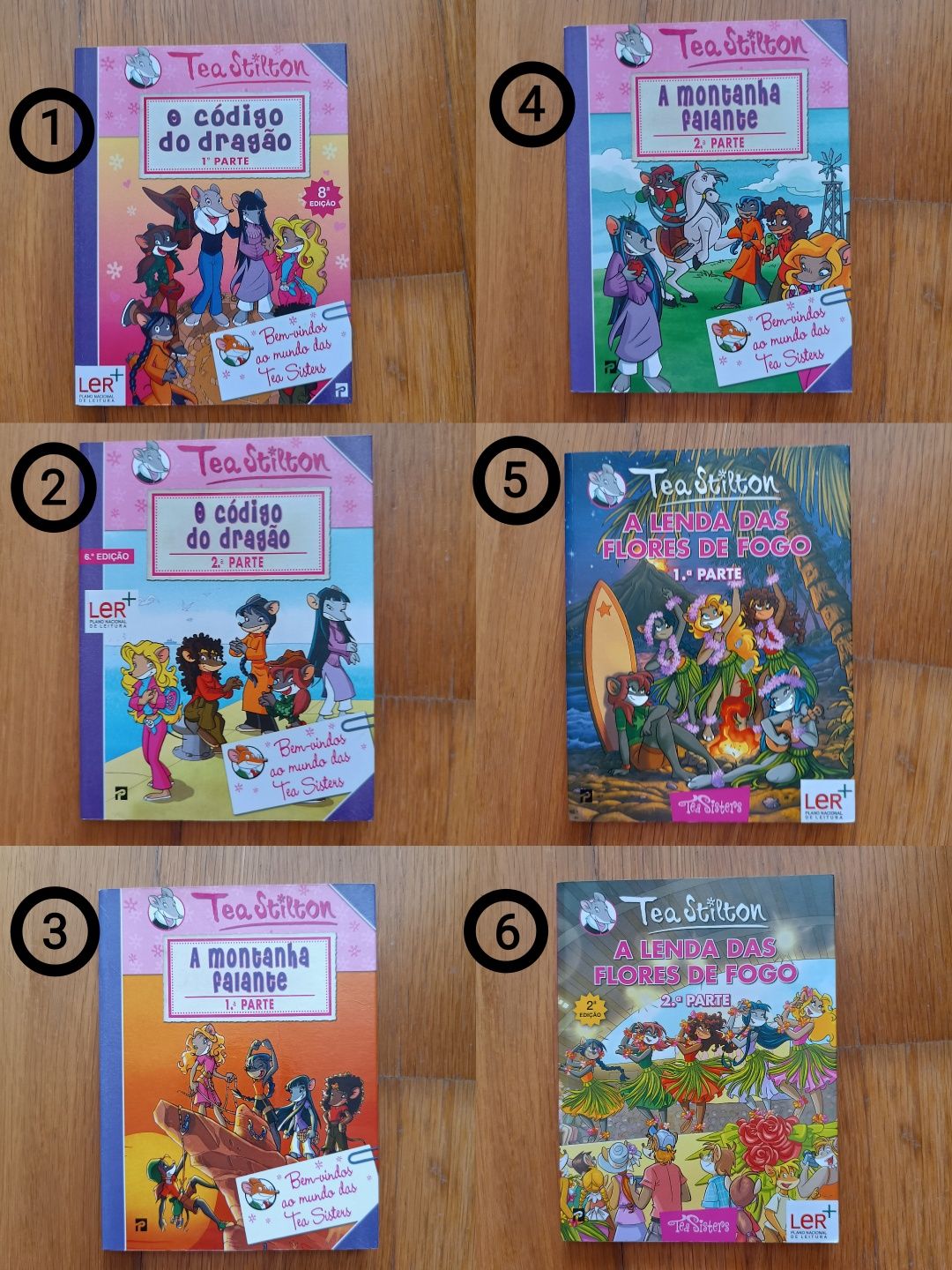 Livros Tea Stilton e Geronimo Stilton