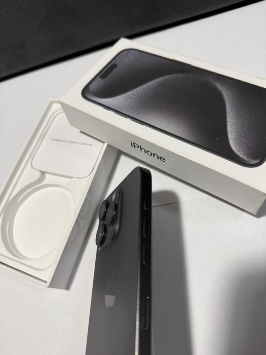 IPhone 15 Pro 256GB Black Titanium | stan idealny | pudełko