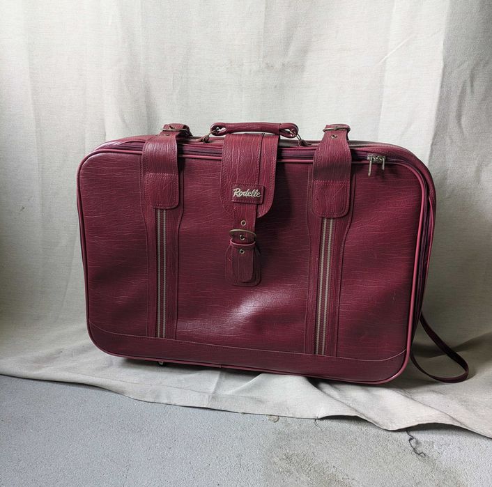 Vintage Rodelle Mala de Viagem c/ Rodas Vermelha