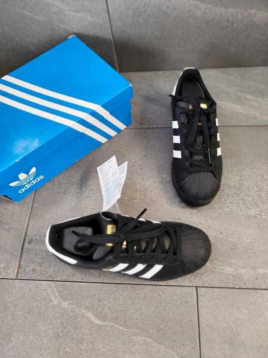 Adidas/Czarne/białe/unisex/rozmiar 42