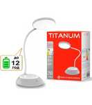Акумуляторна настільна LED лампа TITANUM (2 АКБ по 1200mAh) TLTF-022G