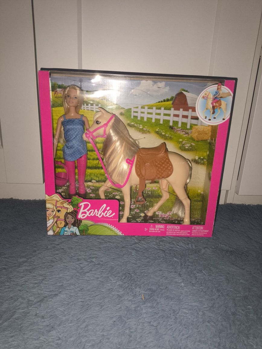 Lalka Barbie konie