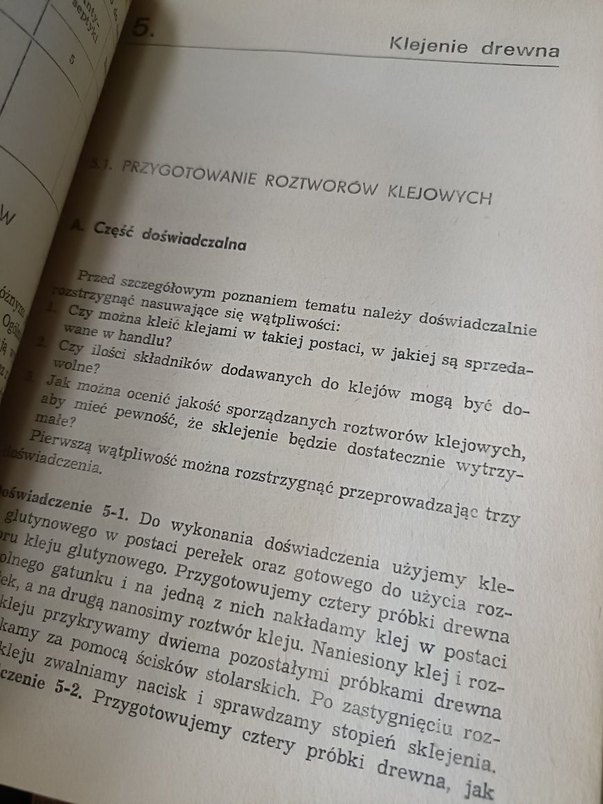 Technologia i materiałoznawstwo dla stolarzy