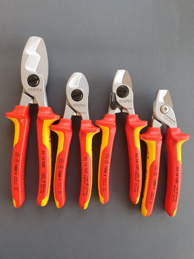 Кабелерез knipex. Ножницы для резки кабелей KNIPEX. 95 16 165.