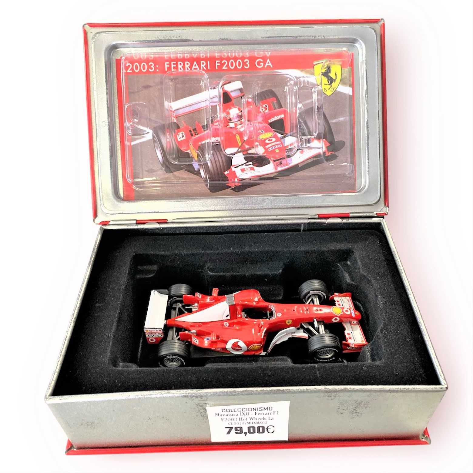 Miniatura IXO - Ferrari F1 F2003 Hot Wheels La Storia (Lata)